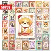 Compra directa transfronteriza de 50 lindas pegatinas de sellos de perro, pegatinas impermeables de cachorros de mascotas adorables de dibujos animados para botellas de agua, agendas y tabletas