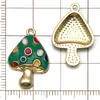 Set Mixto de 20 Colgantes de Aleación de Esmalte Coloridos de Casa de Dibujos Animados y Champiñón Accesorios para Pulsera, Collar, Joyería DIY