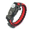Pulsera de Supervivencia de Emergencia al Aire Libre Brújula Silbato Iniciador de Fuego Pulsera Multifuncional Hecha a Mano Cuerda Trenzada Artística Retro