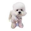 Roupas para Cães de Estimação Primavera e Verão Camisas Listradas Modernas Schnauzer Bichon Cães de Porte Pequeno e Médio Roupas para Casa
