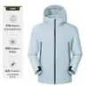 Macacão de Esqui Softshell para Uso Externo Roupa de Trabalho para Homens e Mulheres À Prova de Vento Impermeável Respirável com Capuz Montanhismo Ciclismo Jaqueta Casaco Personalizado