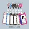 Porta Credencial Estampado de Leopardo Transfronterizo, Insignia de Empleado Estilo Ins, Credencial de Trabajo con Correa, Clip Trasero de Metal, Porta Credencial Retráctil