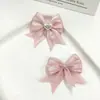 Tela de corazón a rayas, moño de cola de golondrina, accesorios para el cabello hechos a mano para DIY, ropa de muñeca, ropa para niños, zapatos, sombreros y bolsos - accesorios semiacabados