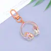 Llavero de Auriculares Estéreo de Caramelo Colorido Acrílico Colgante Popular Personalizado de Auriculares Decoración para Teléfono Móvil Mochila