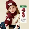 Ropa para Niños Tongbei 2025 Invierno Nuevo Conjunto de Dos Piezas de Gorro y Bufanda para Niños Caliente Gorro de Lana Tejido Bufanda para Niños