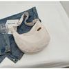 Coreia do Sul popular saco retro mulheres de grande capacidade corduroy crossbody bag feminino ins nicho moda textura estudante bolsa escolar