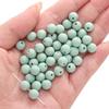 Contas Redondas Acrílicas Foscas de Cor Sólida 8-10mm Feitas à Mão para DIY Pulseira Colar Material Acessórios de Joia Contas