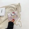 2023 Nuevo Bolso de Hombro Hueco Bolso de Mano de Perlas Mini Cadena Dibujo Animado Lindo Bolso Pequeño Bolso de Gelatina