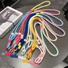 Cordón para teléfono móvil de mujer, cruzado, cuerda larga trenzada, empalmado y tejido, adecuado para viajes al aire libre, senderismo y compras