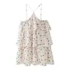 Ropa Europea y Americana de Mujer Transfronteriza, Moda Popular de Aliexpress, Vestido de Pasteles Romántico con Lunares para Vacaciones con Cuello Halter