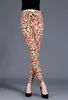 Leggings Femininos Sexy da Moda Slim-Fit Emagrecedores Grande Elasticidade Manchas de Leopardo Calças Macias Tamanho Grande Explosões