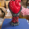 2026 Nuevo Jarrón con Forma de Corazón Estilo Gótico Adorno Decoración Creativa para el Hogar Regalo de Halloween Venta al por Mayor