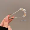 Horquilla China en Forma de U Súper de Hada, Nueva Horquilla Doble de Perlas en Forma de U Estilo Chino, Accesorio para el Cabello Hanfu Estilo Antiguo, Horquilla Simple y de Alta Gama para Mujeres