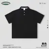 Ckx CustomizaciónCamisa Polo Casual de Negocios Personalizada con Patrón de Diamantes Pesado, Textura de Waffle y Cuello Camisero Transpirable