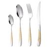 Cuchillo, tenedor y cuchara de acero inoxidable con forma de estrella de diamante transfronterizo de alta gama para comida occidental, vajilla de hotel, cuchillo y tenedor engrosados para carne, cuchara de acero inoxidable