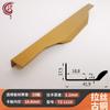 Manija de pulgar personalizada de fábrica sin ranura para manija de armario, herrajes de aleación de aluminio, manija ranurada para puerta de alacena superior, cajón