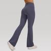 Pantalones Acampanados Largos Deportivos Casuales Sueltos de Cintura Alta de Color Sólido para Mujer, Pantalones Acampanados Largos Deportivos de Yoga Nuevos de Cruce de Fronteras