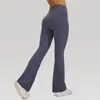Pantalones Acampanados Largos Deportivos Casuales Sueltos de Cintura Alta de Color Sólido para Mujer, Pantalones Acampanados Largos Deportivos de Yoga Nuevos de Cruce de Fronteras