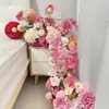 Juego de Flores Artificiales para Mesita de Noche de Boda, Arreglo para Mueble de TV de Sala de Estar de Boda, Arreglo Floral, Fábrica de Decoración Floral de Boda para Dormitorio