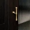 Manija de Puerta de Gabinete Armario Estilo Francés Bambú Manija de Latón Manija de Cajón Mid-Century Bronce Antiguo Lujo Ligero