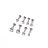 16G aço inoxidável cor mágica cor AB zircônia dentes internos piercing de lábio piercing de osso da orelha brincos piercing de nariz joias