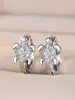 Moda Transfronteriza Más Vendidos Pendientes de Tortuga de Circonita de Color Full Diamond Exquisito Hebilla para Hélice de Oreja de Animal Pequeño Accesorios Versátiles de Ins