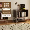 Estantería para sala de estar, mueble minimalista estilo Bauhaus con puertas abatibles, estante de almacenamiento, mueble multifuncional de pie para dormitorio o estudio