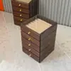 Caixa de joias para anéis, brincos, pulseiras, caixa de armazenamento para joias e acessórios, organizador transparente estilo gaveta de mesa para itens pequenos