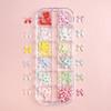 Nail art jóias aurora borboleta mágica irmã dos desenhos animados urso borboleta amor jóias cola material DIY caixa de material