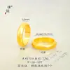 Anillo ancho liso de oro arena mate de larga duración anillo sólido clásico liso anillo de dedo de fideos anillo de amantes