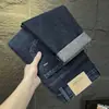 Calça Jeans Masculina 2026 Nova Outono Primavera Marca Tendência Bordada Solta Perna Reta Outono Preto Cinza Stretch Casual Calça Longa