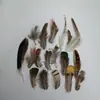 Pluma Material Hecho a Mano Accesorios para Joyería Pluma de Faisán Pluma de Pato Material para Juguete de Gato Tienda Atrapasueños Hojas Azul Pavo Real