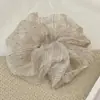 Novo modelo 2026 scrunchie de cetim preto para mulheres, elástico de cabelo de alta qualidade, elástico elegante para rabo de cavalo baixo, acessório de cabelo estilo casual