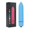 Vibrador pontiagudo tipo bala para mulheres adultas, dispositivo de massagem compacto multifrequência, brinquedo sexual erótico