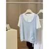 Chaleco de Punto Hueco Estilo Coreano para Mujer, Chaleco Delgado de Verano sin Mangas para Superponer, Top Exterior Holgado con Cuello Redondo y Cordón para Mujer