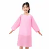 Delantal Infantil de TPE Personalizado Engrosado Impermeable Reutilizable Guardería Comida Pintura Monos Venta al por Mayor de Fábrica