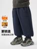 Calça Esportiva Casual Forrada com Fleece para Meninos Calça de Moletom Quente Roupa de Inverno 2026 Nova Roupa Infantil para Outono e Inverno