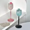 Copas Altas de Champán Helado Estilo Francés Vintage, Copas de Champán de Alto Valor, Copas de Vino Tinto, Vasos para Jugo, Vasos de Vidrio