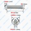 Tornillos de cabeza semicircular con hexágono interior de acero inoxidable 304 M2-M16 redondos Copa cabeza plana tornillos de cabeza hueca hexagonal pernos