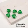 Bola de Vidro Florido Listrado Coração Lâmpada Material Acessórios Joias Artesanais com Contas DIY Colar Brincos