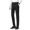 Pantalones Casuales para Hombre No Planchar Elásticos en Cuatro Direcciones Verano Delgado Seda de Hielo Corte Ajustado Recto Pantalones de Negocios Pantalones Delgados de Verano para Hombre