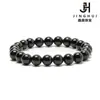 Jinghui Acessórios de Cristal DIY Contas Soltas Pulseira de Ágata Negra Natural 6-8mm Pulseira Material para Joias Semi-Acabadas