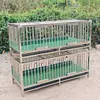 Jaulas de Acero Inoxidable de Tres y Dos Niveles para Pollos, Patos, Conejos y Palomas, Adecuadas para Uso Doméstico y al Aire Libre, Impermeables Multicapa
