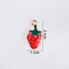 Colgante de Fruta de Aleación con Goteo de Aceite Mixto Accesorios DIY Pulsera Aretes Accesorios Colgante Cereza Fresa Piña