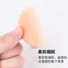 Esponja de terciopelo de doble cara de 55 mm, con cinta redonda para el dedo, esponja de polvo delicada, borla de maquillaje, terciopelo de alta densidad