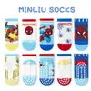 Calcetines Antideslizantes para Piso Primavera y Verano Calcetines para Niños Malla Grado A Agarre Interior Calcetines Cortos Calcetines de Dibujos Animados para Trampolín Calcetines para Niños