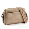 Cross-border Amazon pequena bolsa de mensageiro três zíper multi-funcional bolsa de telefone móvel couro cor alça de ombro fita bolsa de ombro para as mulheres