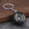 Comercio exterior nuevo llavero de neumático de goma blanda de PVC decoración de coche accesorios para coche regalo fabricantes de impresión al por mayor