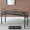 Prateleira dobrável, suporte de mesa simples, prateleira de metal, suporte de mesa, pernas de mesa simples, suporte de mesa, prateleira de armazenamento quadrada de ferro forjado