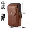 Bolsa para Teléfono Móvil Hombres Bolso de Cintura de Cuero Genuino Sitio de Trabajo Multifuncional Bolso de Hombre Moda Personalizado Capa Superior Piel de Vaca Billetera para Monedas